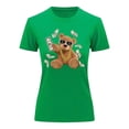 thumbnail image 3 of Playera Blusa de Oso Millonario con Dólares Dinero Ropa De Mujer Color Verde Talla Chica Marca Emil SaEs, 3 of 4