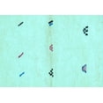 thumbnail image 1 of Ahgly Company Indoor Rectangle Solid Light Blue Modern Area Rugs, 8' x 12', 1 of 4