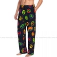 thumbnail image 5 of Mens Woman Casual Pajama Long Pant Loose Elastic Waistband Mexican Lucha Libre Wrestling Masks Cozy Sleepwear Home Lounge Pants, 5 of 7