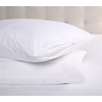 2 Pack Waterproof Hypoallergenic BedBug Zipper Pillow Protector - Standard/Queen