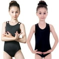 thumbnail image 4 of MXIEZI Girls One-Piece Gymnastics Clothing 3-12T Kids Performance Dance Outfit Toddler Sleeveless Leotards Summer Practice Clothing, 4 of 9