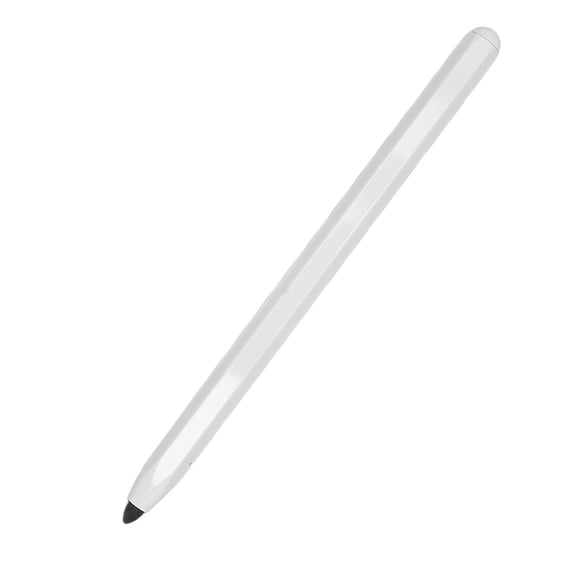 Lápiz óptico universal de alta sensibilidad con punta de fibra suave y aleación de aluminio para tableta con 2 puntas reemplazables para teléfono celular, color blanco