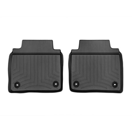 WeatherTech Custom Fit FloorLiners compatible with 2013-2017 Lexus LS - 2nd Row (2-Piece Liner), Black