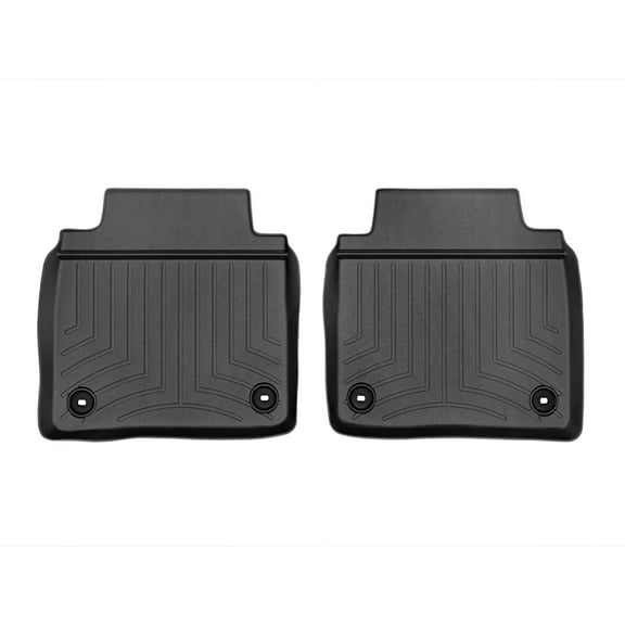 WeatherTech Custom Fit FloorLiners compatible with 2013-2017 Lexus LS - 2nd Row (2-Piece Liner), Black