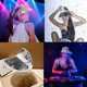thumbnail image 4 of Sombrero de visera de bola de discoteca para mujeres y hombres, gorra de visera con espejo brillante, sombrero de cubo de discoteca, con flecos de diamante, 4 of 5
