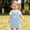 m53-Blue, variant on XIAONA Outfit Sets For Girls Summer Casual Solid Color Short Sleeve Crew Neck Romper And Bow Printed Suspender Dress 2 Piece Set Cute Comfortable Breathable Fashion Baby Outfits For Kids,3-6 Months