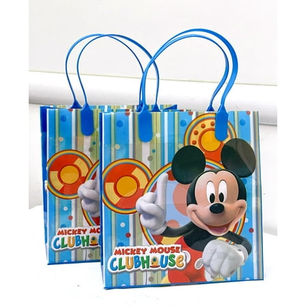 2pcs Blue Disney Mickey Gift Bag Set - Mickey Mouse Club House Bag