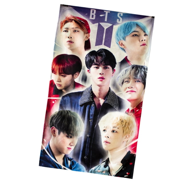 Toalla De Baño Bts Army Kpop Microfibra Poliester Diseño Nubisuave Estampado Diseño BTS
