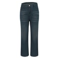 thumbnail image 6 of Audhol Baggy Jeans, Woman Wide Leg Jeans High Waisted Baggy Jeans Jean Elastic Waist Stretchy Jean Straight Leg Denim Pants Straight Leg Jeans for Women Blue L, 6 of 10