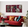thumbnail image 2 of Trendy Leopard Canvas Wall Art Funky Lucky 8 Ball Pictures Wall Decor Eclectic Cheetah Preppy Aesthetic Posters Prints Paintings for Bedroom Dorm Living Bathroom Decoration Unframed, 2 of 6
