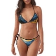 thumbnail image 1 of Balery Elegant Sunset Sunflower Pijama Estampado Bikini de Dos Piezas para Mujer - Conjunto de Bikini Ajustable Sexy y Cómodo para Playa, 1 of 6