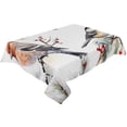 thumbnail image 2 of Christmas Bird, Tablecloth Rectangle Table Cloth 60x102 , Waterproof Tablecloth Outdoor Table Cloth, Watercolor Green Pine Tree Leaves Washable Table Cover for Kitchen Dining Party, 2 of 8