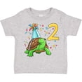 thumbnail image 3 of Inktastic 2nd Birthday Cute Turtle in Party Hat with Confetti Boys or Girls Toddler T-Shirt, 3 of 5