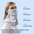 thumbnail image 2 of Cycling Bandana Breathable Sun Protection Earloop Design Men Women Cycling Scarf Bandana for Outdoor, 2 of 7