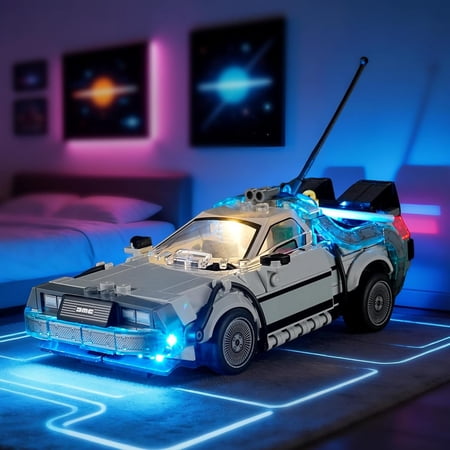 LED Light for Lego-77256 Speed Champions Time Machine from Back to The Future Building Blocks Model (Building Set NOT Included) LED Light for Lego-77256 Speed Champions Time Machine from Back to The Future Building Blocks Model (Building Set NOT Included)