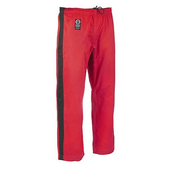 ProForce® Gladiator Demo Karate Pant - Red w/Black Stripe - 2 (5'2"/125 lbs.)