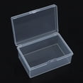 thumbnail image 2 of Plastic Box Rectangular Plastic Transparent With Lid Storage Box Collection, 2 of 4