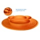 thumbnail image 3 of Plato para Bebé con Tapete Antiderrapante Diseño Chango Match & Enjoy Plato con divisiones en forma de chango color naranja, 3 of 5