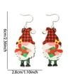 thumbnail image 4 of Wovilon Christmas Decorations Clearance New Christmas Earrings Santa Claus Sparkling Pendant Earrings Funny Silvered Plated Earrings Christmas Gift, 4 of 7