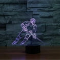 thumbnail image 3 of Hockey Games Toys 3D Illusion Night Light Lamp, Creative RGB Led, Christmas Birthday Decorations Gifts for Boys and Girls, Party Decor Gifts for Boys 8-12, 3 of 7