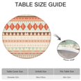 thumbnail image 6 of Soft Colored Geometric Pattern Round Fitted Tablecloth with Elastic Edge,Dining Table Cover Waterproof,Outdoor Round Tablecloth for Camping,Dining,Indoor and Outdoor, 6 of 7