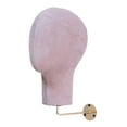 thumbnail image 5 of Stgfyxgs Mannequin Head Wall Mount for Hats Caps, Foam Mannequin Head Model Holder for Hairdresser,Cowboy Hat,Salon Golden, 5 of 9