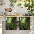 thumbnail image 4 of Green Forest Kitchen Towels Set of 3, Summer Botanical Watercolor Modern Art Absorbent Dish Towels for Kitchen, Microfiber Hand Towel, Quick Drying Tea Towel for Cleaning Decorative Dishcloths, 4 of 7