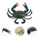 thumbnail image 3 of 1pc Desktop Ornament Green Crab Adornment Simulation Ocean Animal Modelo, 3 of 5