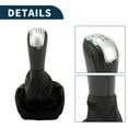 thumbnail image 4 of Unique Bargains Gear Shifter Knob w/ Cover 6 Speed Manual Stick Shifter Knob for Skoda Fabia MK1 2000-2008 Faux Leather, 4 of 6