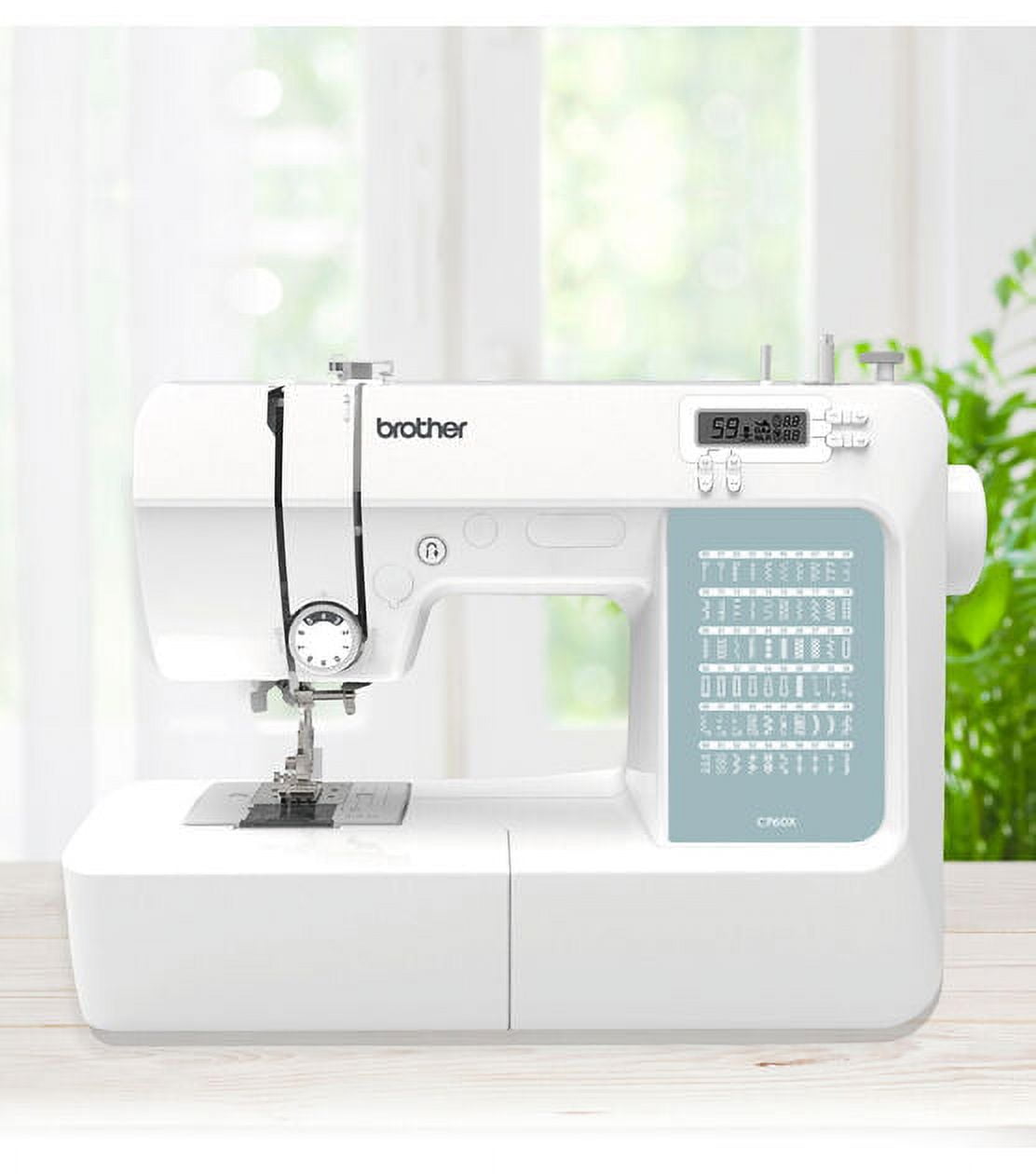  Brother CP60X Computerized Sewing Machine, 60 Built-in  Stitches, LCD Display, 7 Included Feet, White : Everything Else