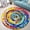 Rainbow Spiral, variant on Round Rug, Rainbow Spiral Animal Lover Gift Soft Washable Carpet, Non-Slip Floor Mat for Living Room Bedroom Home Decor 24 Inch