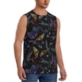 thumbnail image 2 of Balery Lavender Flowers Camisetas sin mangas para hombre, absorbe la humedad y protege contra el mal olor.-3X-Large, 2 of 7