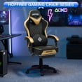 thumbnail image 6 of Hoffree Gaming Chair with Speakers PU Gamer Chair with footrest and massage Egonomic Computer Game Chair with Headrest and Lumbar Support for Adults and Office Gaming, 440 LBS, 6 of 11
