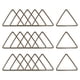thumbnail image 1 of Triángulo Arete Cuenta Aro, Triángulo Hueco Marco Dije 24mm/0.94" Bronce Geométrico Enlace Anillo para Joyería Fabricación, Paquete de 20, 1 of 7