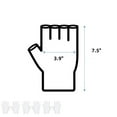 thumbnail image 2 of Serving Costume Inspection Gloves,Durable White Cotton Gloves,7.5x3.9In,12 Pairs Portable Fingerless Gloves, 2 of 2