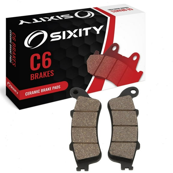Sixity C6 Front Ceramic Brake Pads compatible with Honda NSS250 Reflex 2001-2007 Complete Set