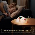 thumbnail image 6 of NiHome Kids Soft Silicone Touch Lamp Night Light, 3 Adjustable Brightness Levels, Automatic Shut-Off, USB Rechargeable Long Battery Life for Children's Bedroom, Nursery & Living Room Lighting (White), 6 of 9