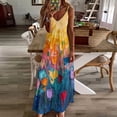 thumbnail image 3 of Vibe Blooming Tulips Fine Art Sleeveless Dress Summer Dress Woman 2025, 3 of 7