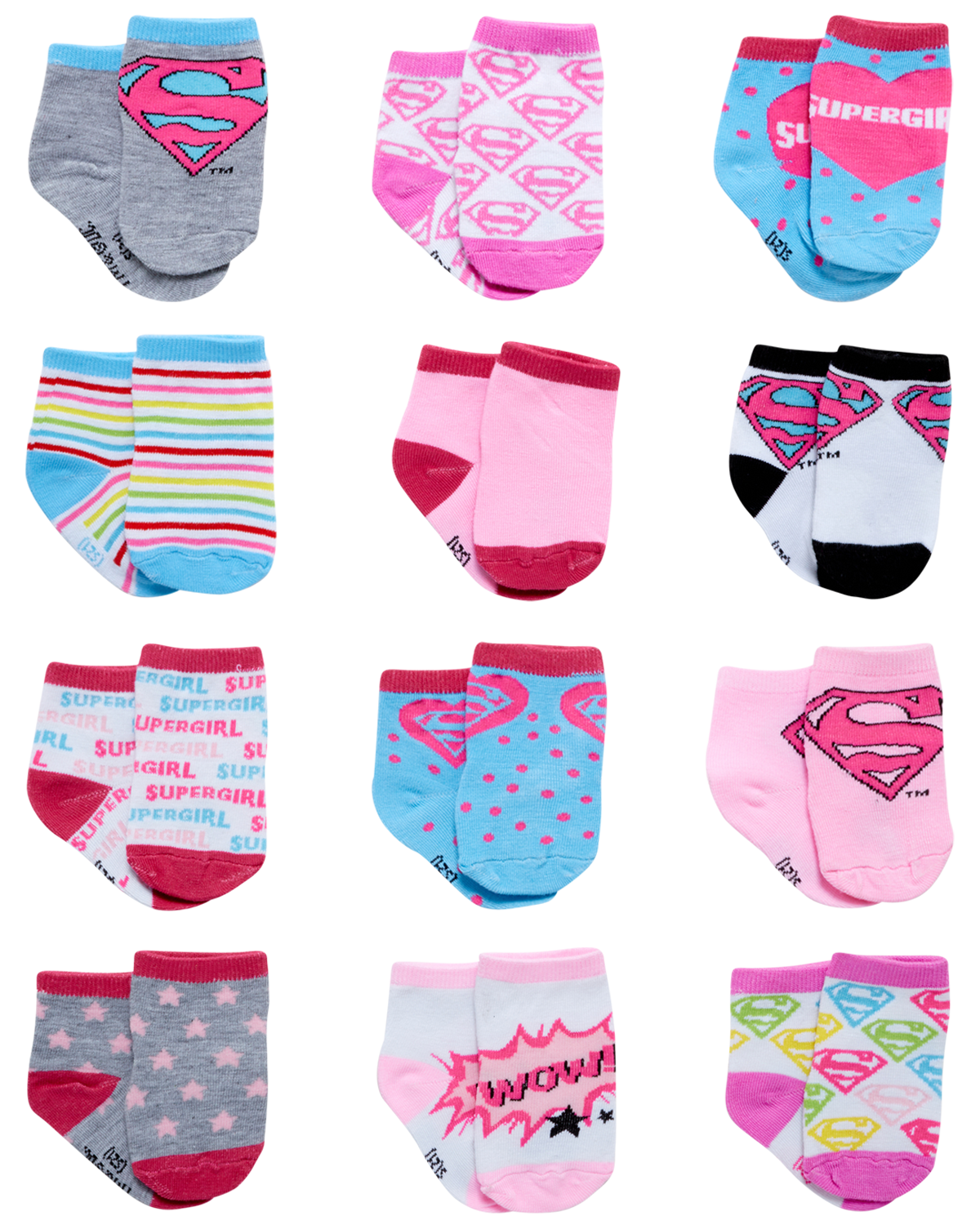 Warner Bros. WB Super Girl Baby Socks for Girls 06 months, 612
