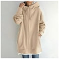 thumbnail image 4 of New Autumn Winter Street Style Hooded Long Plush Sweatshirt With Zipper For Unique Fashion, 4 of 15