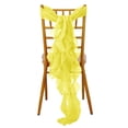 thumbnail image 6 of Efavormart Yellow Chiffon Curly Chair Sash, 6 of 10