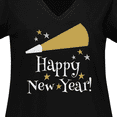 thumbnail image 4 of Inktastic Happy New Year Holiday Women's Plus Size V-Neck T-Shirt, 4 of 5