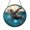 Acrylic 3.5 Inch, variant on Tusked Walrus Ocean Suncatcher Vibrant Item Hanging Present Round Decor