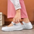 thumbnail image 4 of YOURDIARY Womens Nurse Shoe Wedge Casual Shoes Platform Loafers Low Top Driving Work Shoes, 4 of 4