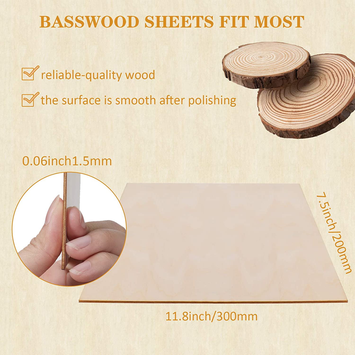 Rectangle Style, 12 x 8 x 1/16 Inches Fabbay 20 Pieces Basswood Sheets Thin Wood Sheets Craft Wood Board Unfinished Plywood for Craft DIY Wooden Plate Model Wooden House Aircraft Ship Boat School 