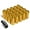 Gold, variant on J2 Engineering LN-T7-005-15-GD J2 Engineering 7075 -T6 Forged Aluminum M12x1.5 20Pcs 50mm Height Close -End Lug Nut Set w/Adapter Key (Gold)