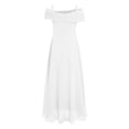 thumbnail image 2 of YONGHS Kids Flower Girl Off Shoulder Wedding Birthday Party Gown Princess Pageant Formal Dress Ivory 16, 2 of 5