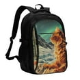 thumbnail image 1 of Balery Space Adventurer Cat Mochila con carga USB para hombre y mujer - Mochila impermeable y antirrobo para laptop con puerto USB para viajes, trabajo, 1 of 7