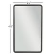 thumbnail image 3 of DecMode 24" x 40" Black Wall Mirror, 3 of 8