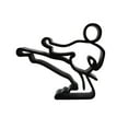 thumbnail image 5 of Side Kick Karate Sculpture, Minimalist Line Art Martial Arts Décor, 5 of 6